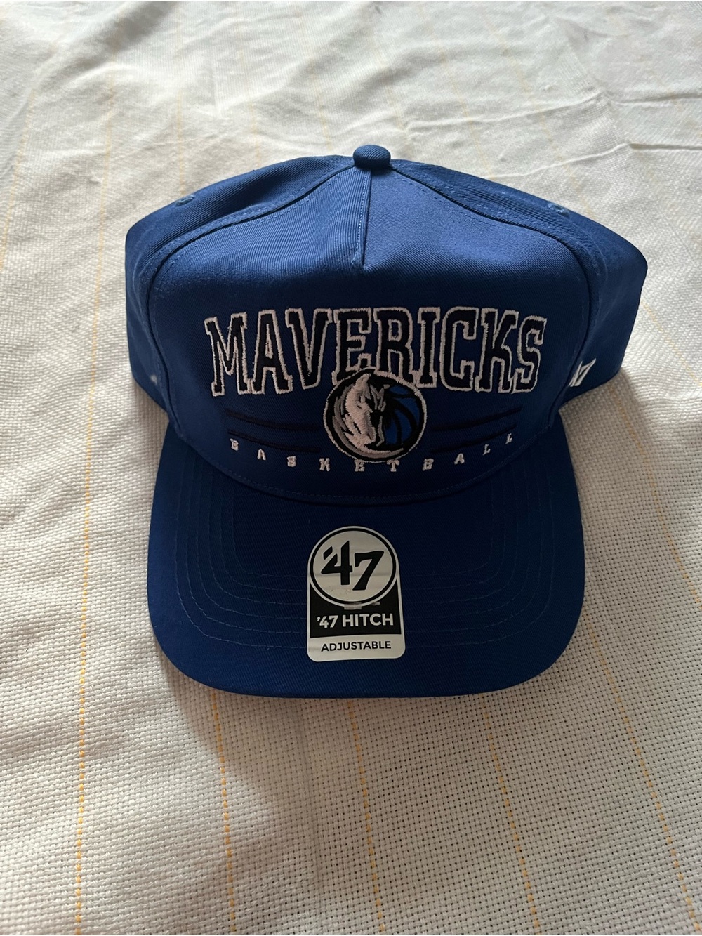 47 Mavericks Royal Blue Snapback Hat with Embroidered Logo